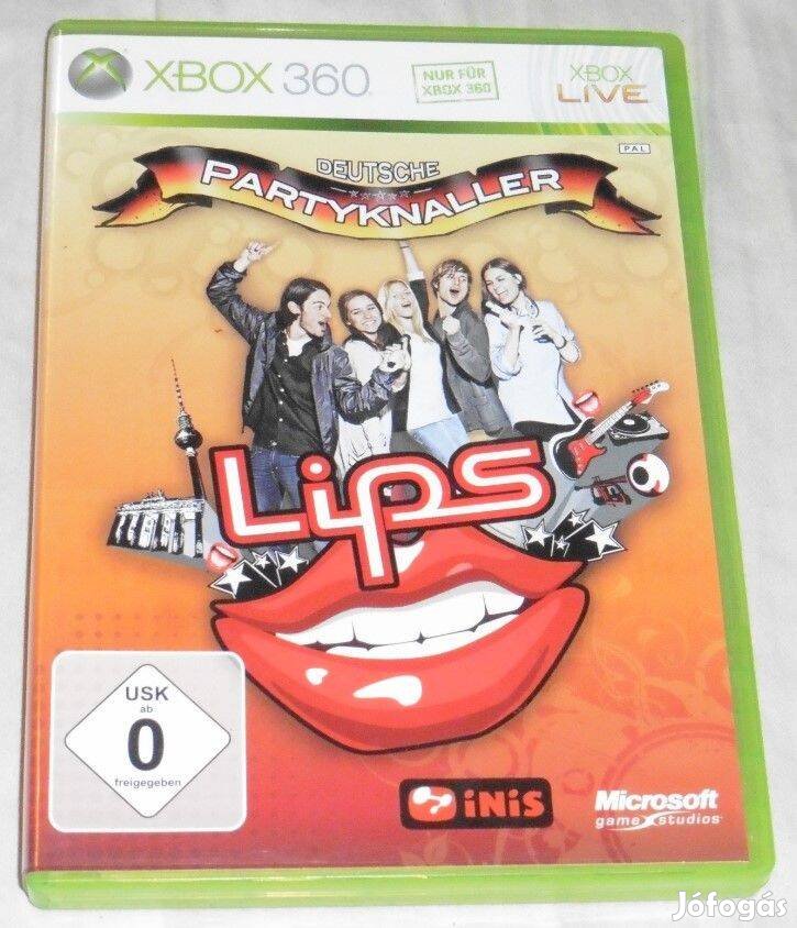 Lips Deutsche Partyknaller (Karaoké, éneklős) Gyári Xbox 360 Játék