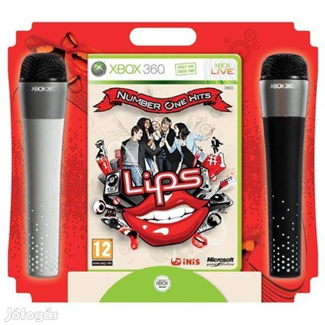 Lips Number One Hits & 2 x Microphones Xbox 360 játék