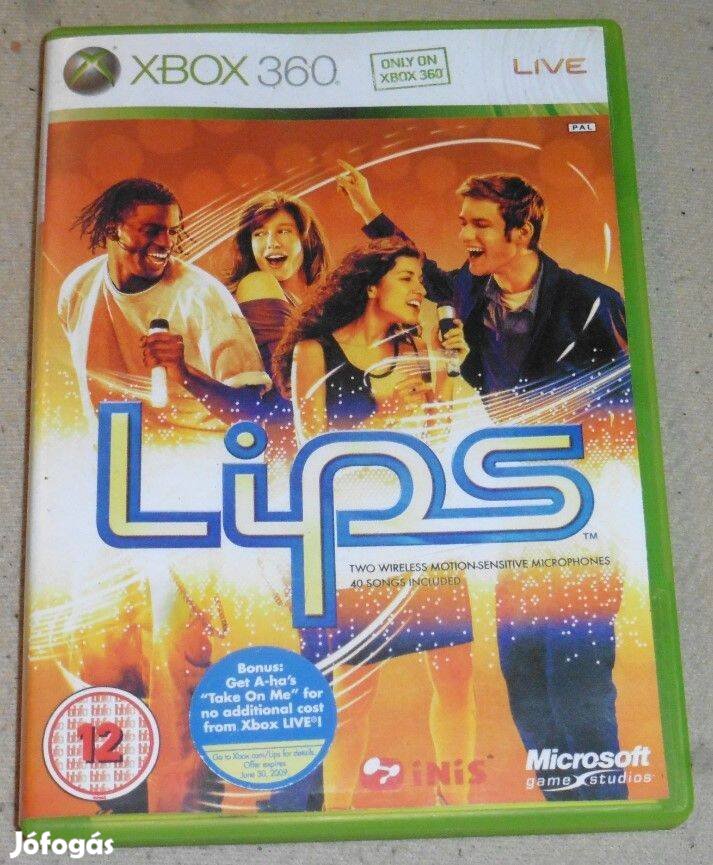 Lips (Karaoké, éneklős) Gyári Xbox 360 Játék akár féláron