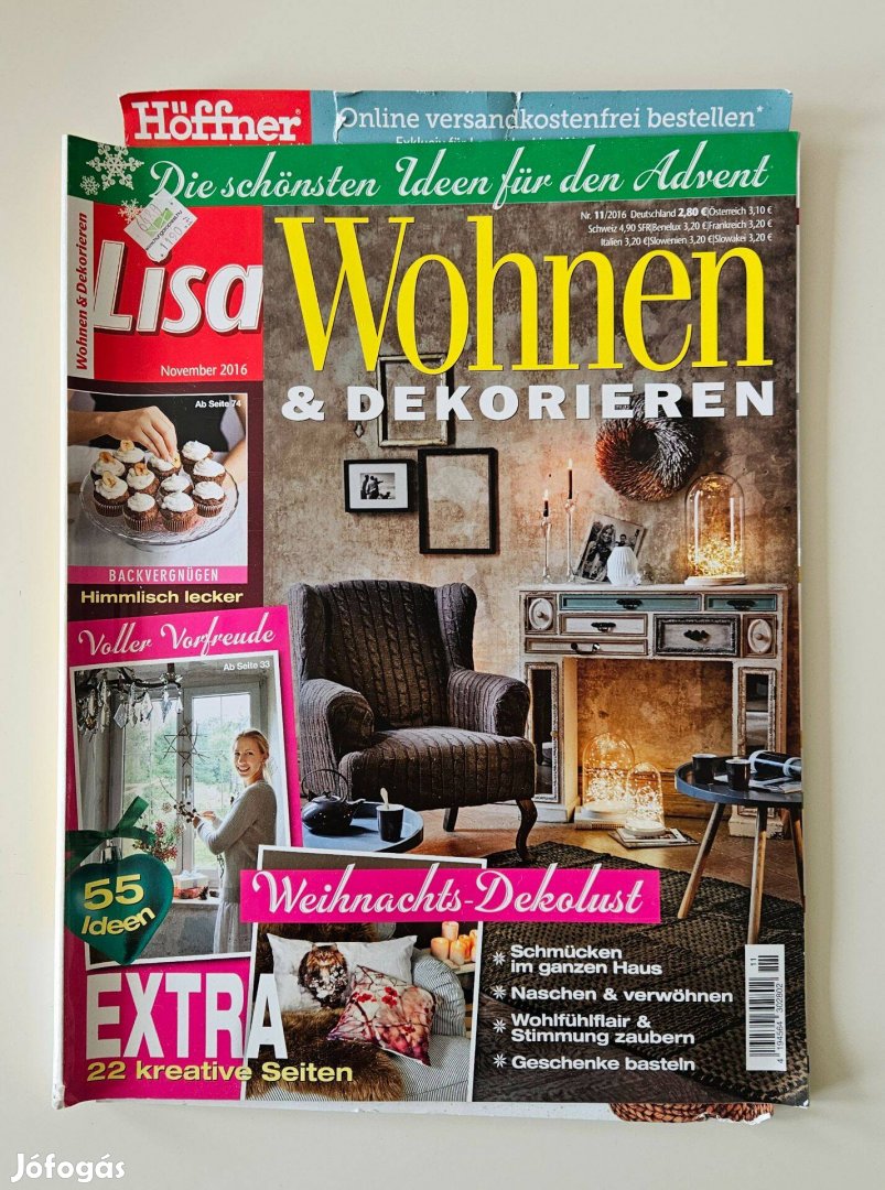 Lisa wohnen & dekorieren német lakberendezési magazin