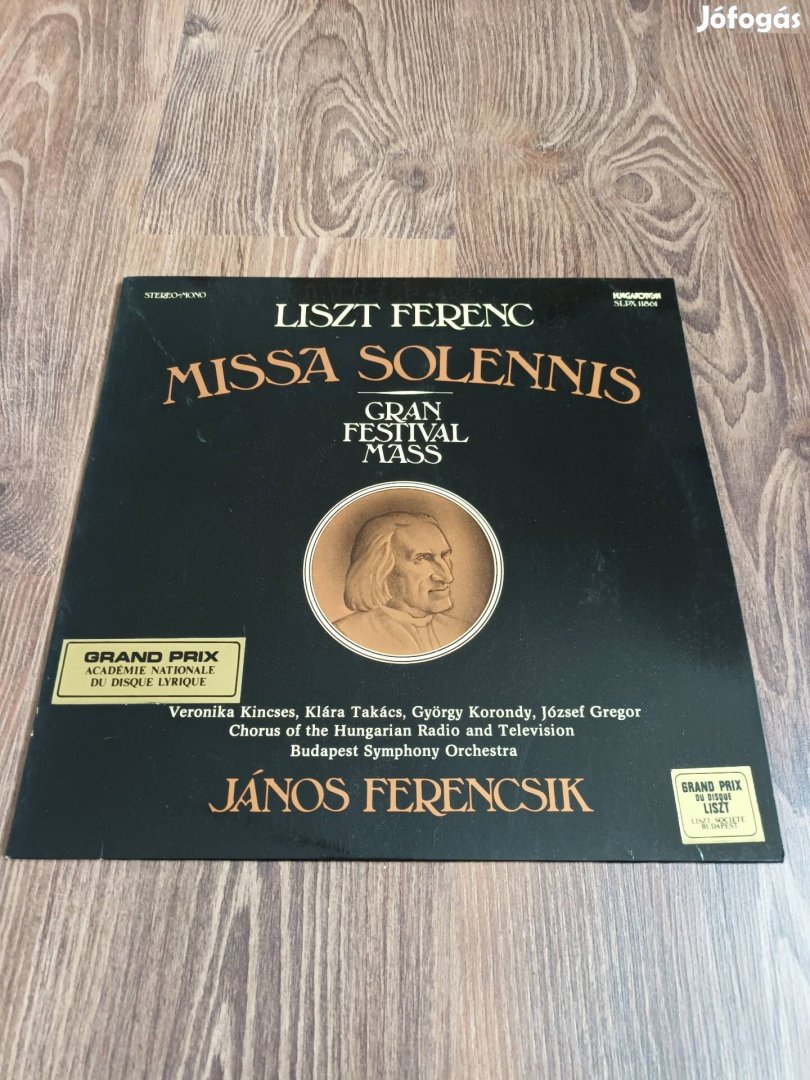 Liszt Ferenc Missa Solennis bakelit lemez