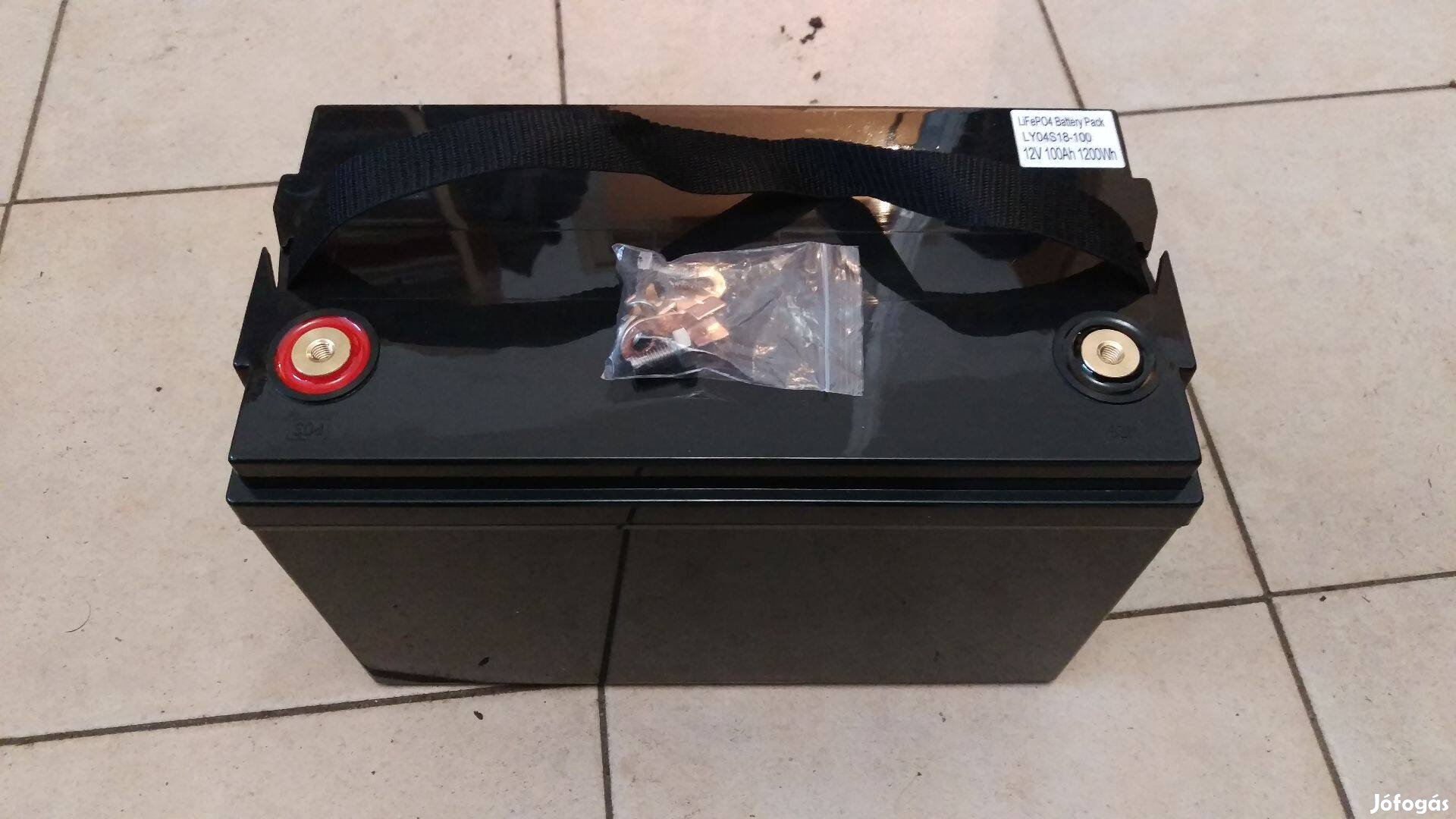 Líthium vasfoszfát akku 100 Ah 12V