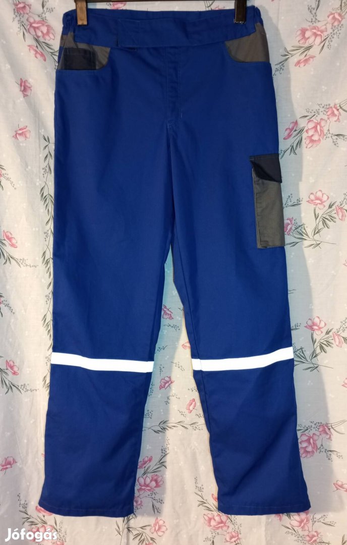 Litz 54-es férfi munkás nadrág, kék munkanadrág, új
