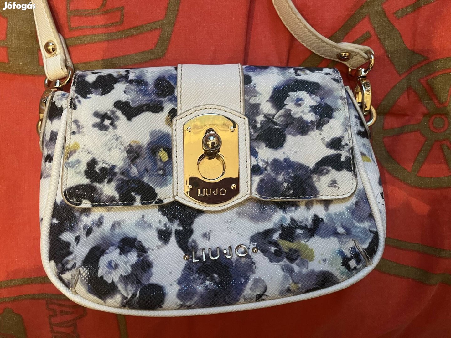 Liu jo női táska bőr virágos 