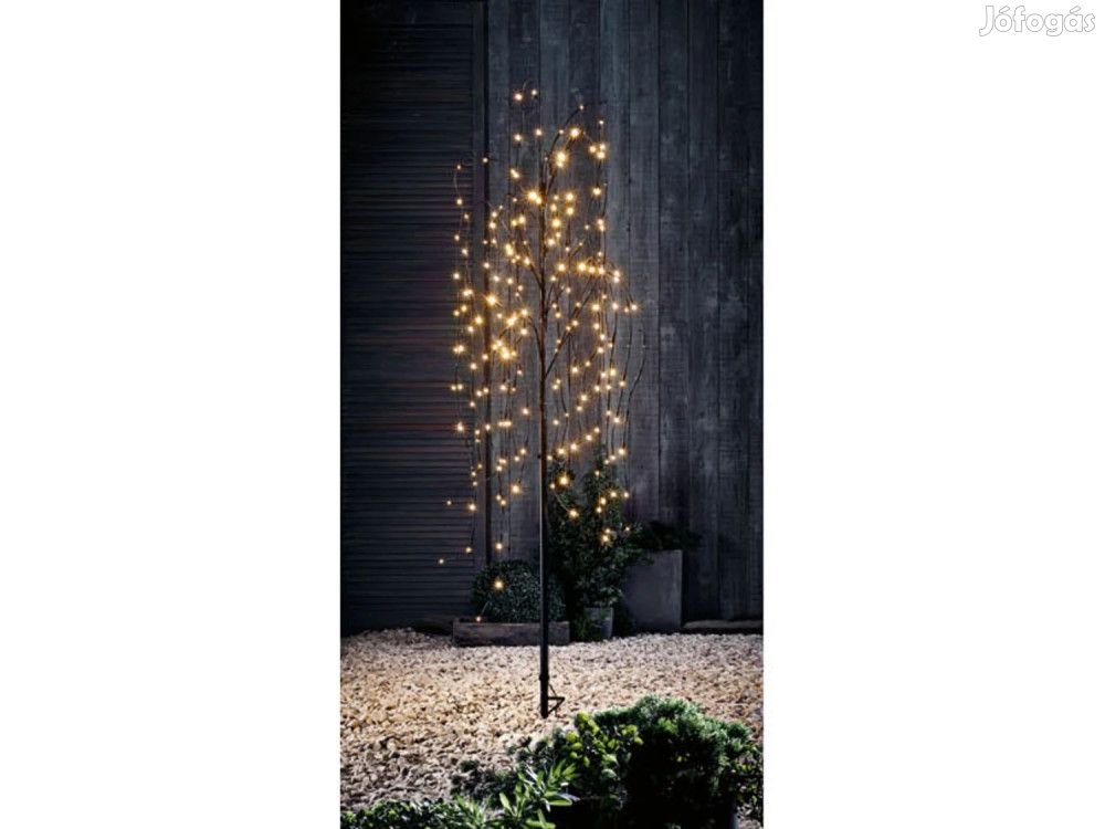 Livarno Home FBT 200 LED-es 150 cm fekete világító, szomorú fűz dekor