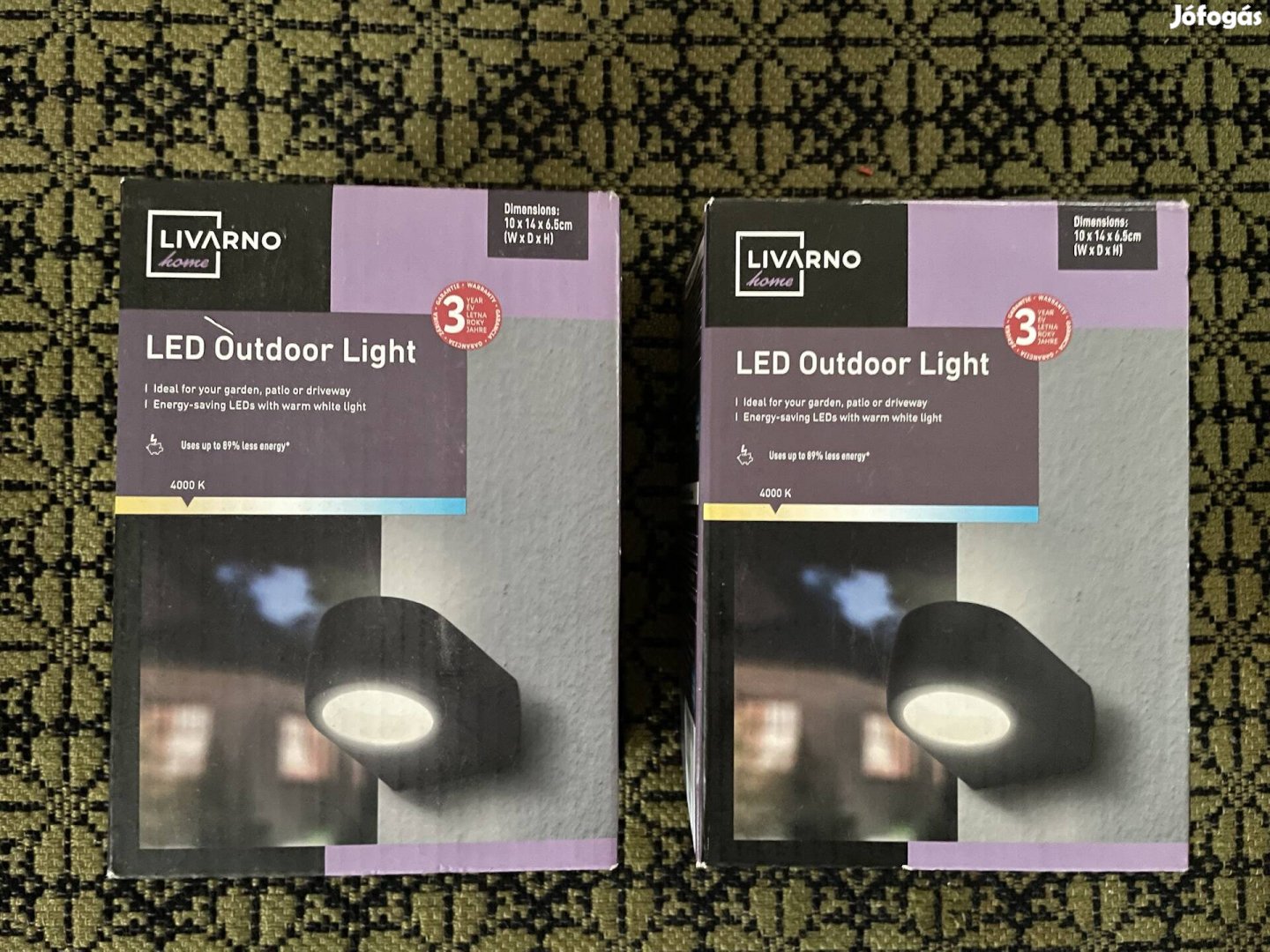 Livarno led kültéri lampa 4000 K,  2 db, új, bontatlan