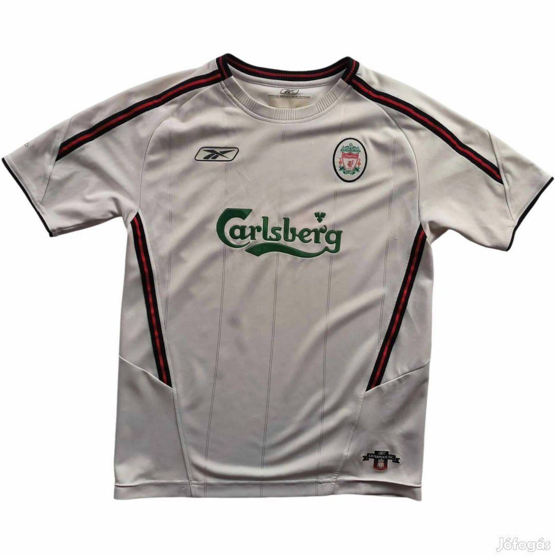 Liverpool 2003-04 Reeebok vendég foci mez gyerek L-es