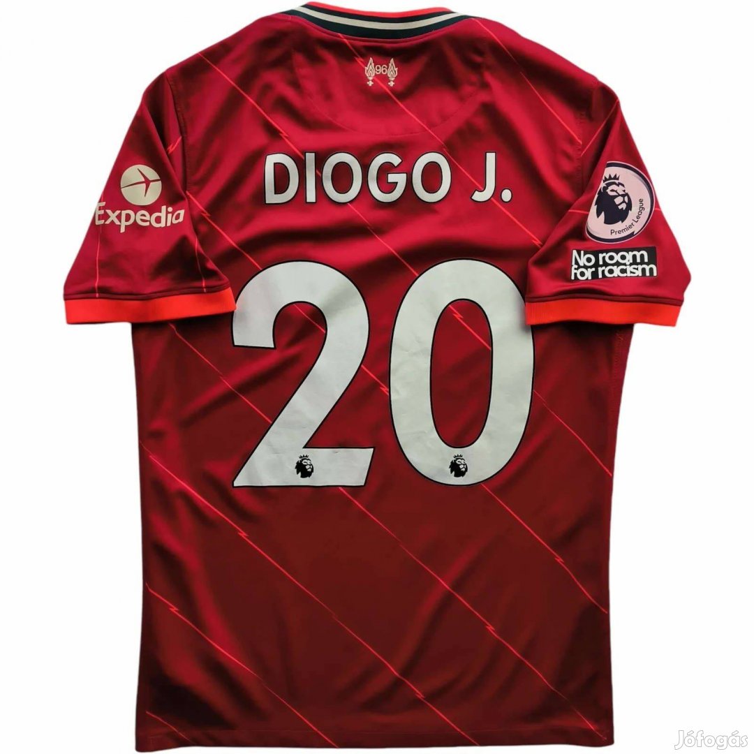 Liverpool 2021-22 Nike hazai Diogo Jota foci mez M-es