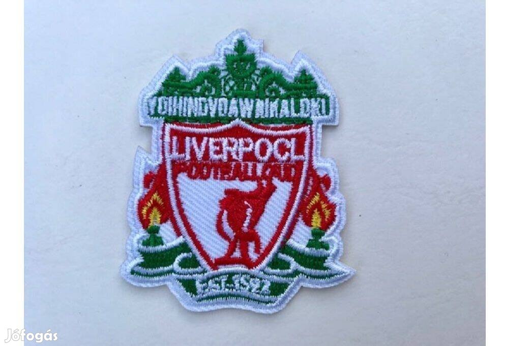 Liverpool LFC ruhára vasalható folt rávasaló felvarró címer logo 60mm