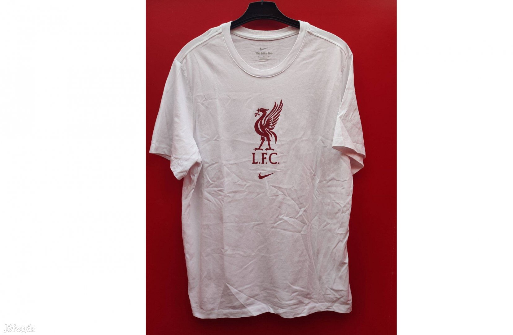 Liverpool eredeti Nike fehér póló (XL)