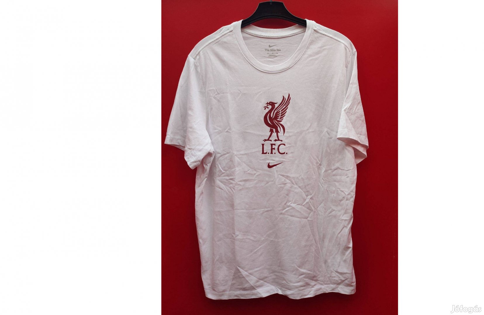 Liverpool eredeti Nike fehér póló (XL)