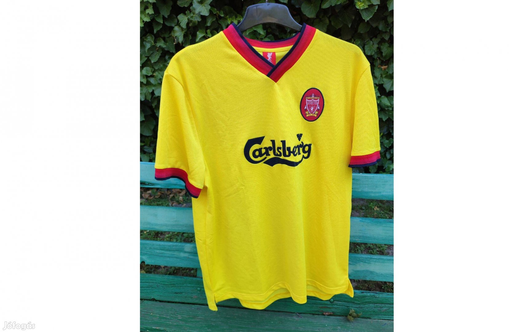 Liverpool eredeti szurkolói 1997-1998-as sárga mez (2XL)