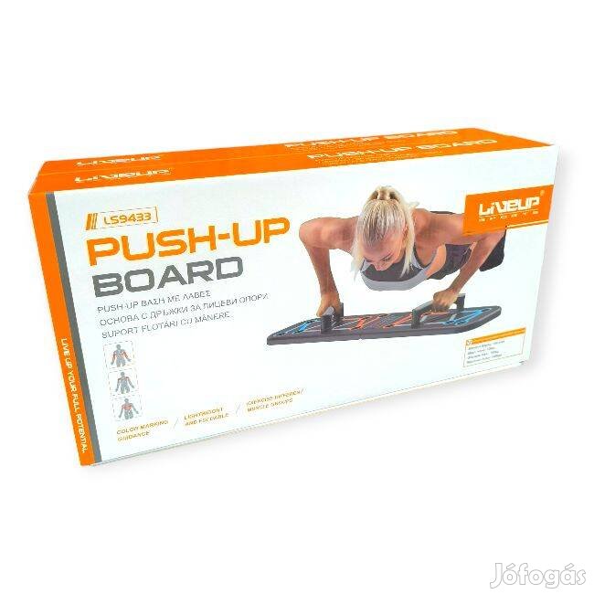 Liveup összecsukható fekvőtámasz állvány színes edzésjelölés