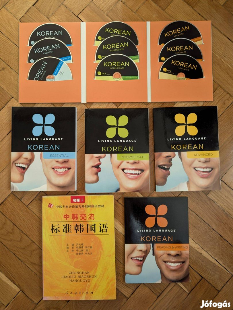 Living Language - Korean Complete Edition - 4 könyv és 9 CD, Új