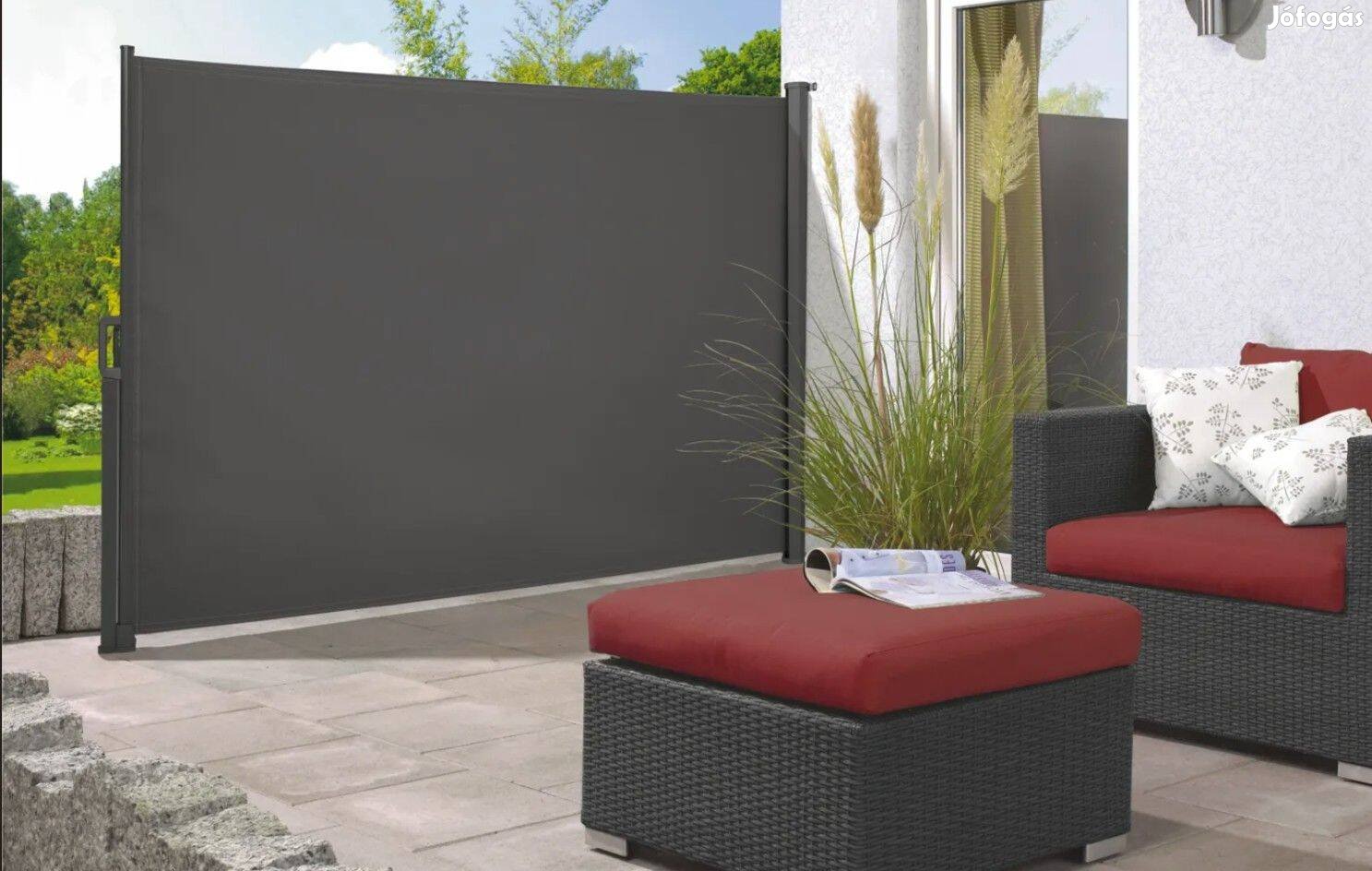 Livingston oldalsó napellenző 300 cm x 180 cm antracit
