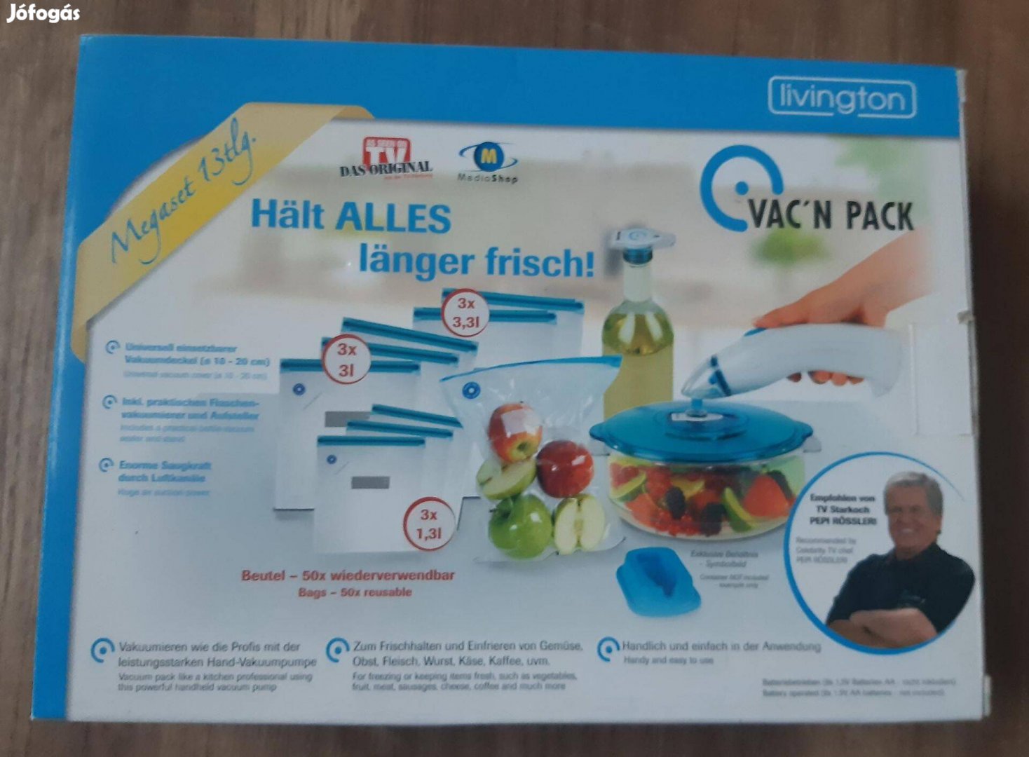 Livington Vac'n Pack vákuum tárolórendszer (új)