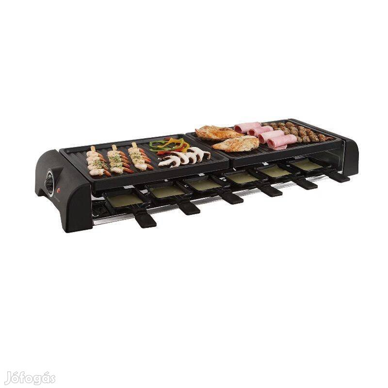 Livoo DOC185 raclette elektromos asztali grill, 12 fő részére, 1800W