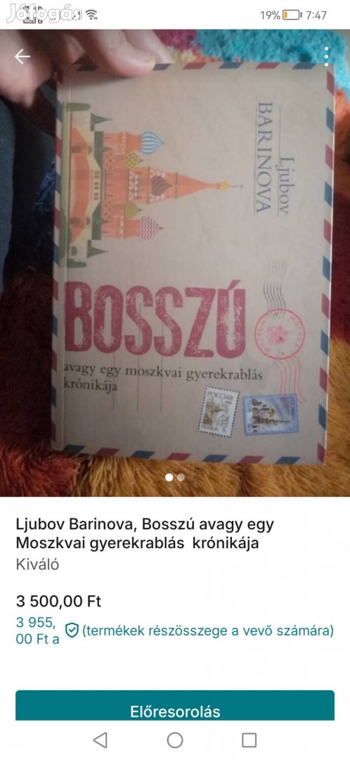 Ljubov Barinova Bosszú 1x olvasott, hibátlan 