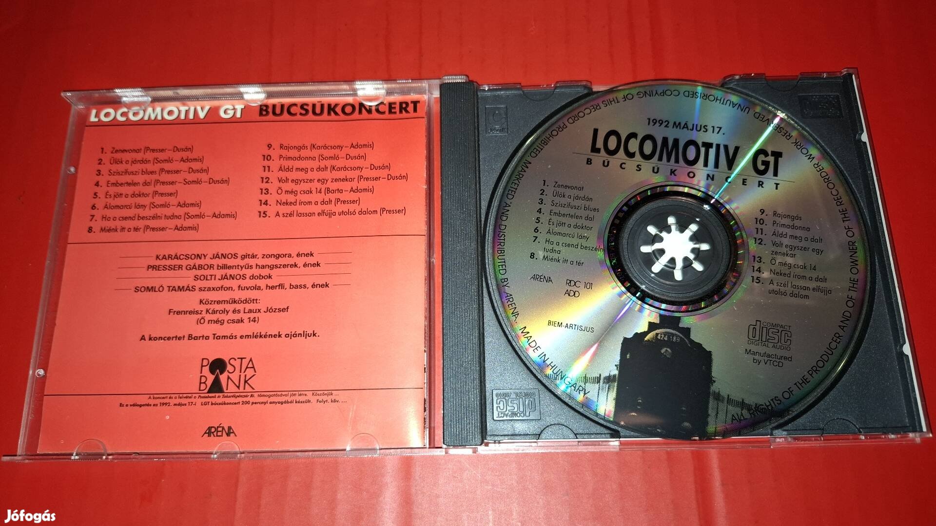 Locomotív GT LGT Búcsúkoncert Cd 1992
