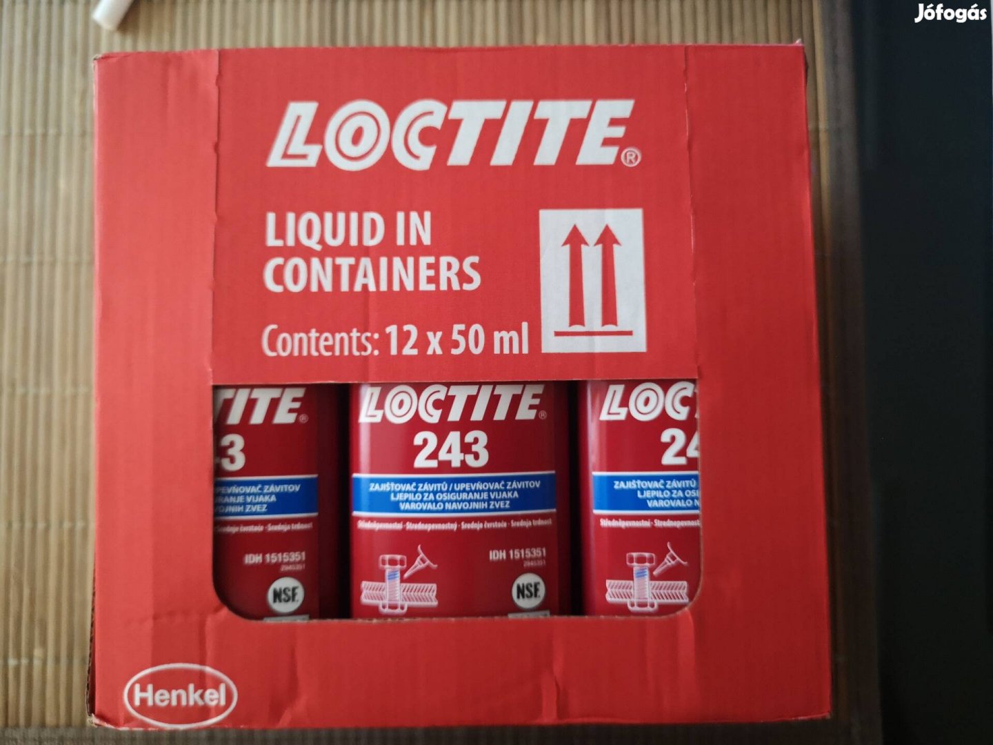 Loctite 243 Közepes Szilárdságú Csavarrögzítő 