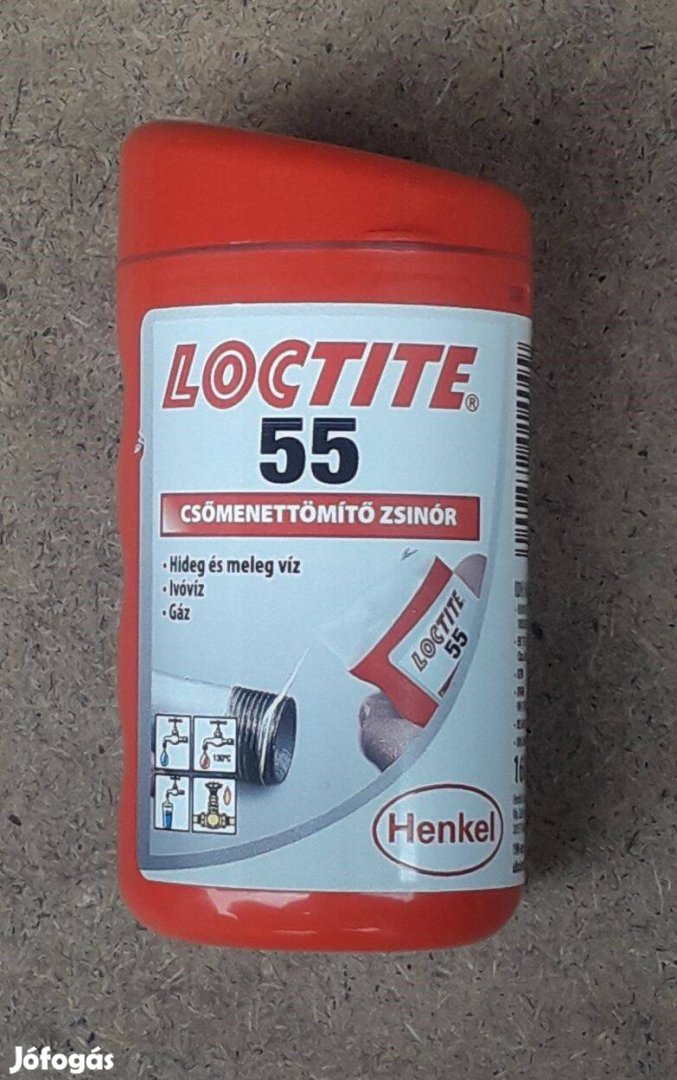 Loctite 55 csőmenettömitő zsinór (160 méter)