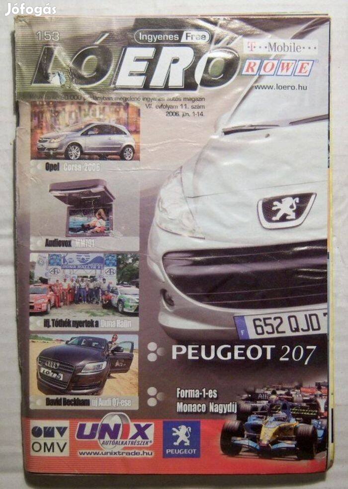 Lóerő 2006/11 (153.szám) viseltes (autós magazin)