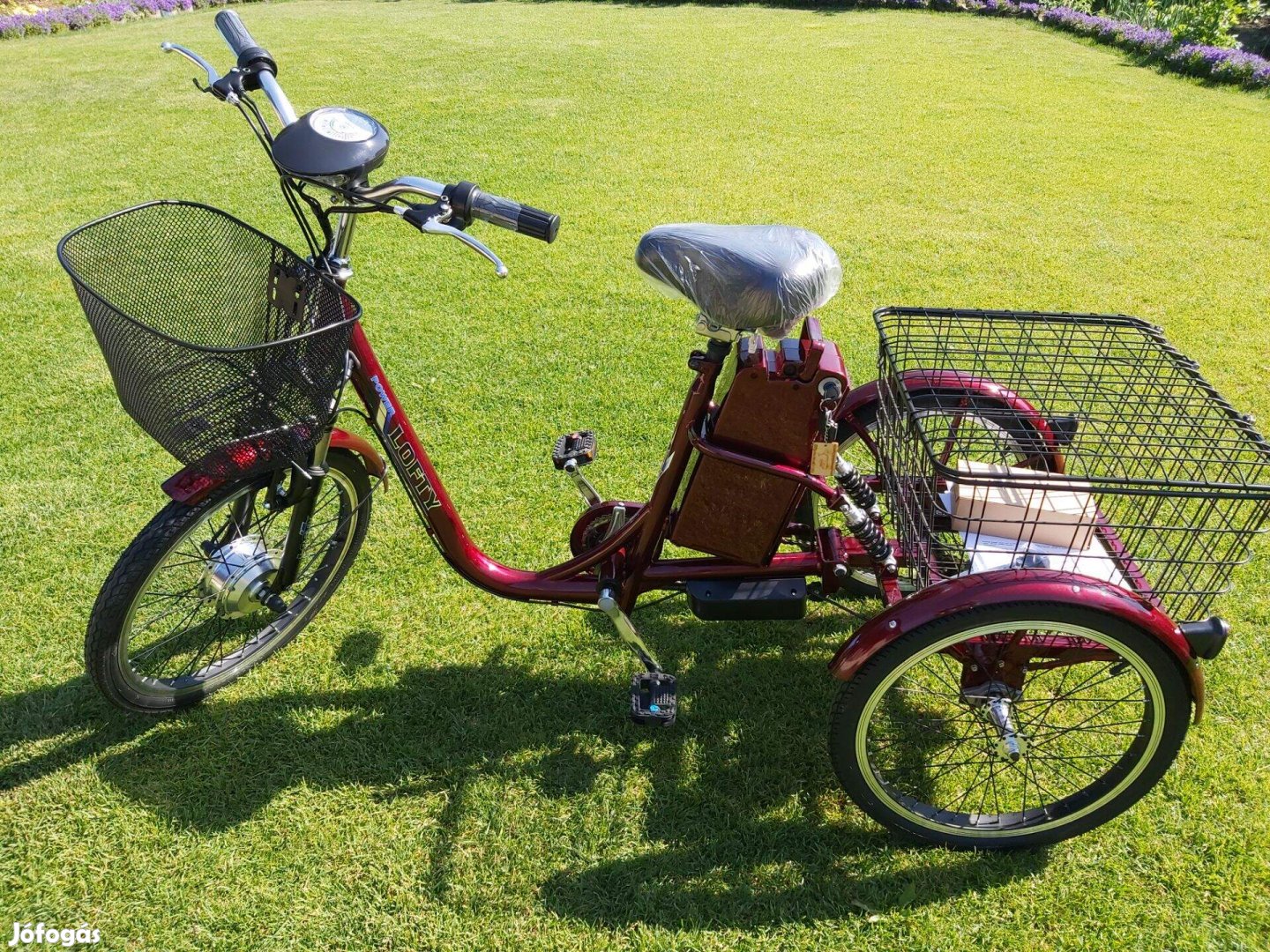Lofty 3 Három Kerekű Elektromos Kerékpár Bicikli Tricikli 36V-OS Új