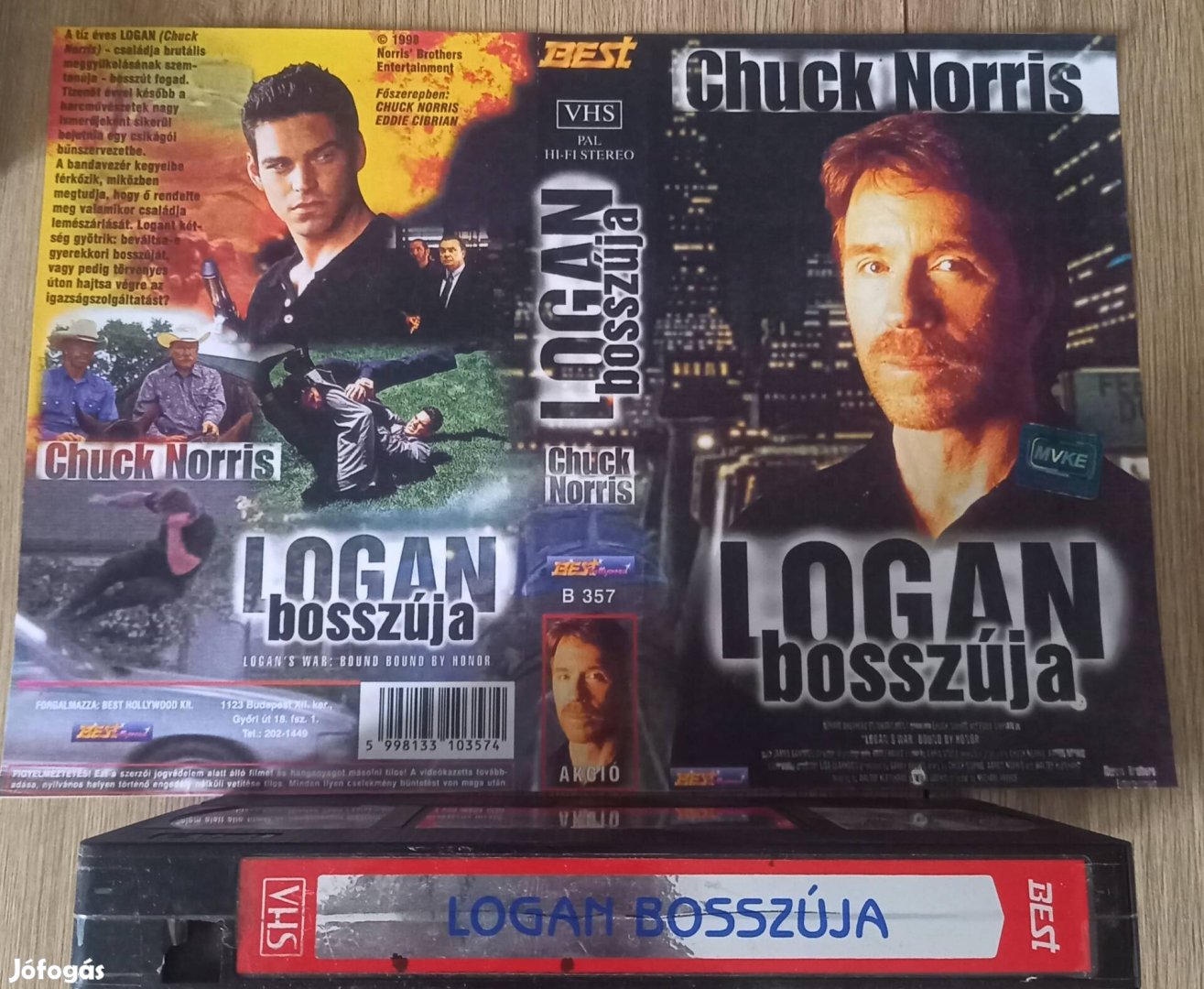 Logan bosszúja - akció vhs- Chuck Norris