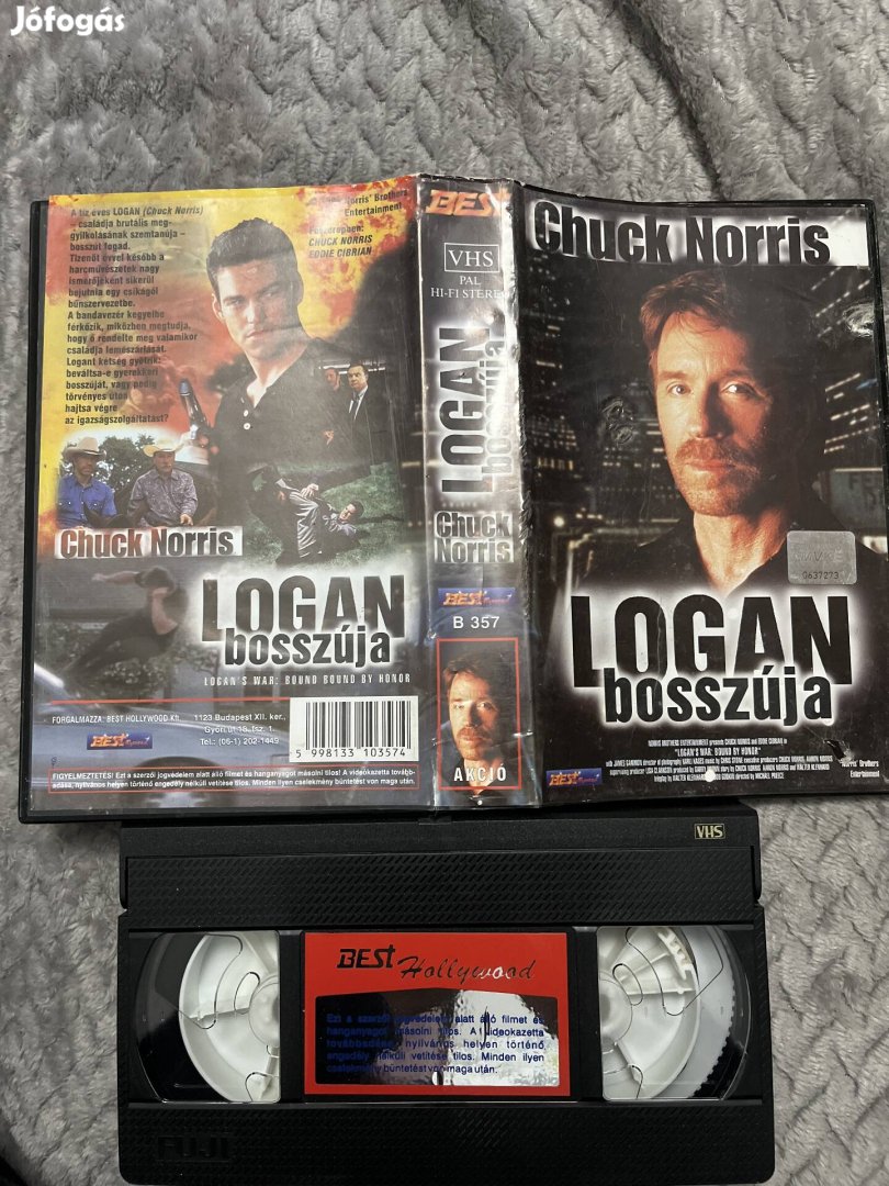 Logan bosszúja vhs kistok akció Norris