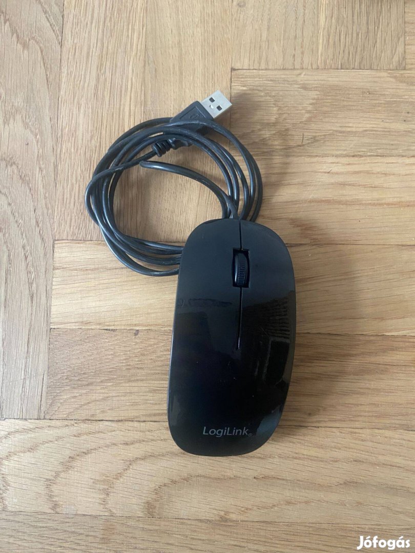 Logilink - Slim USB, 1000 DPI, fekete optikai egér