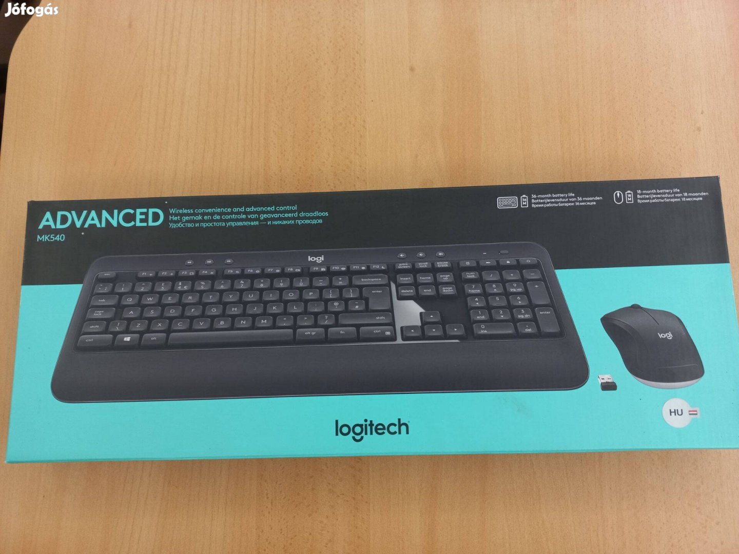 Logitech Advanced MK540 Kábelmentes Billentyűzet és Egér