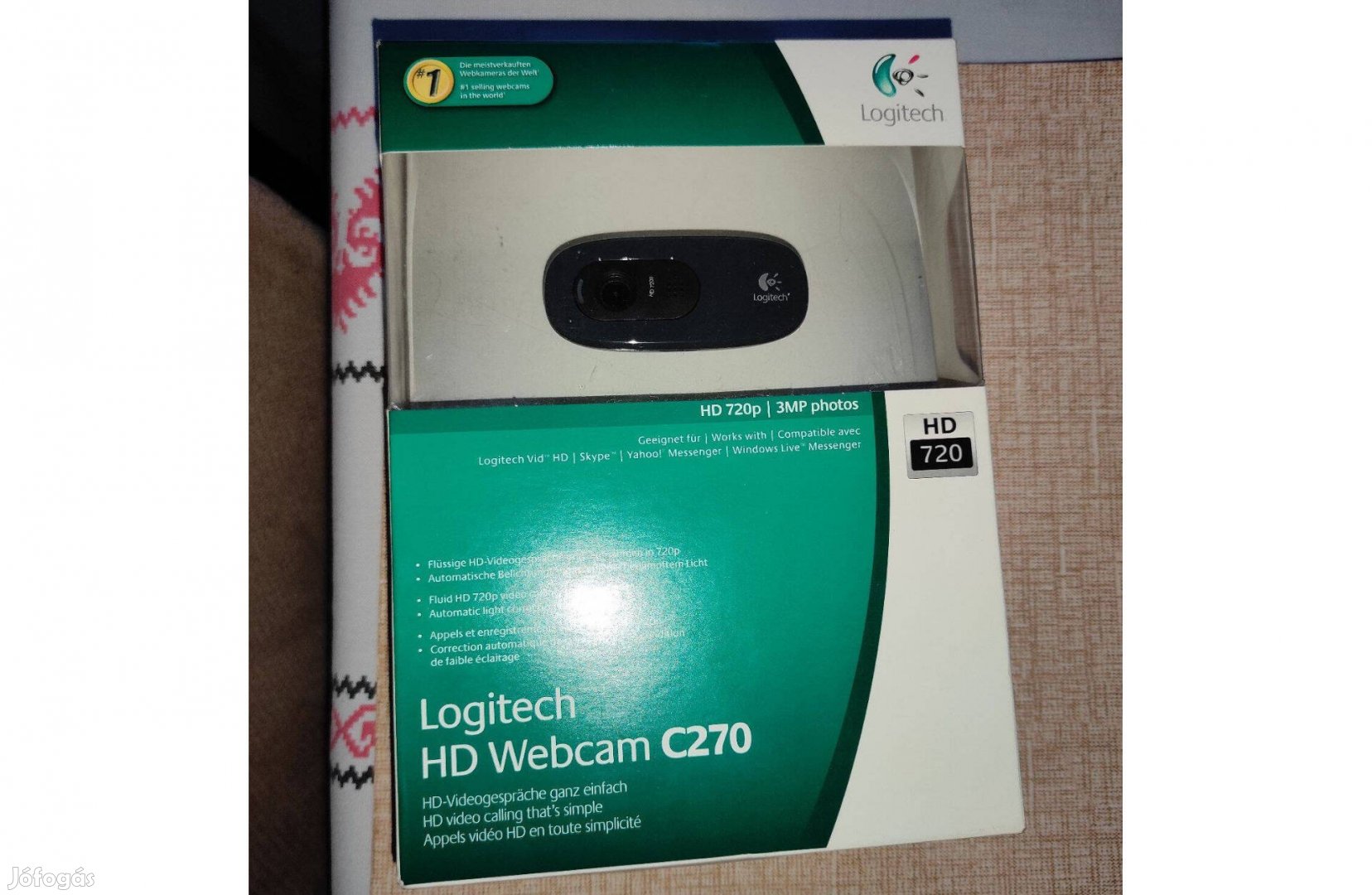 Logitech C270 HD webkamera, bontatlan