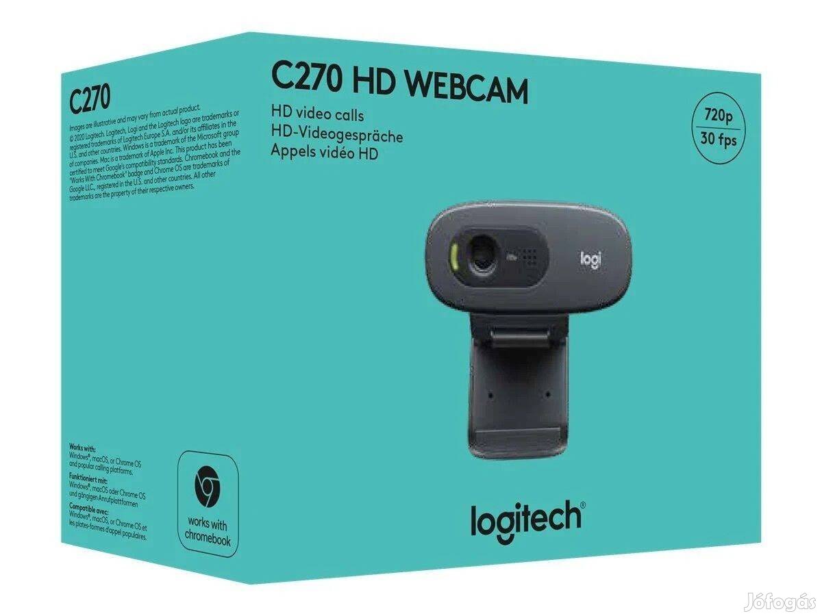 Logitech C270 HD webkamera mikrofonnal (960-001063)