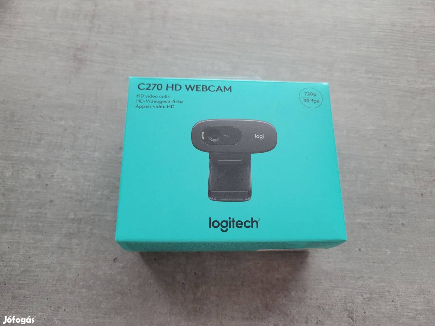 Logitech C270 Mikrofonos Webkamera - 720p, Fekete