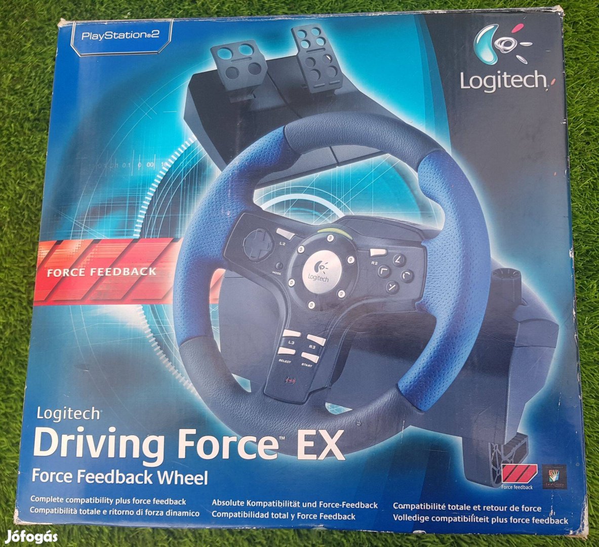 Logitech Driving Force EX kék kormány + pedál eladó