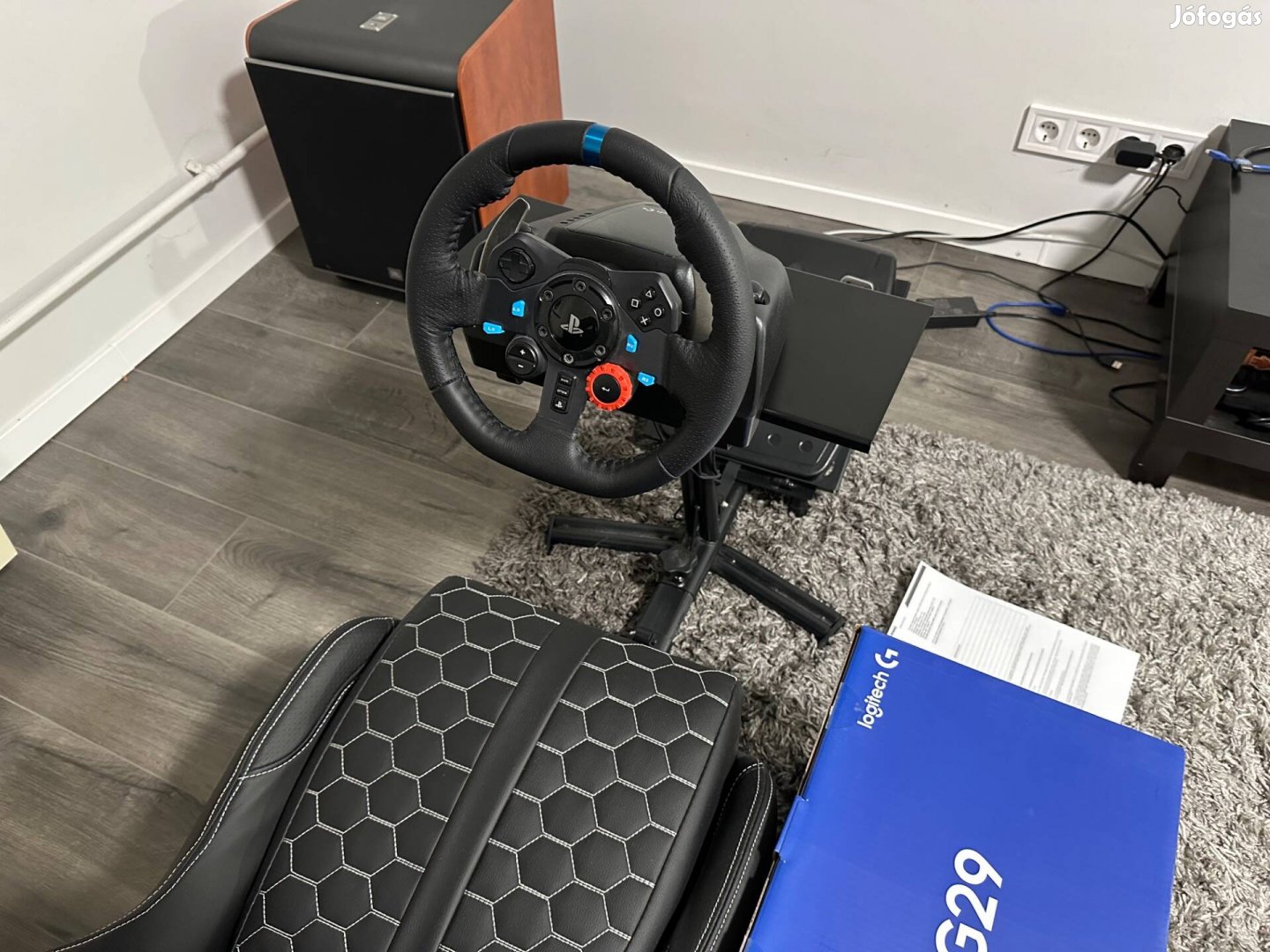 Logitech G29 kormány + Trust Gxt 1155 Rally Racing ülés szett eladó!