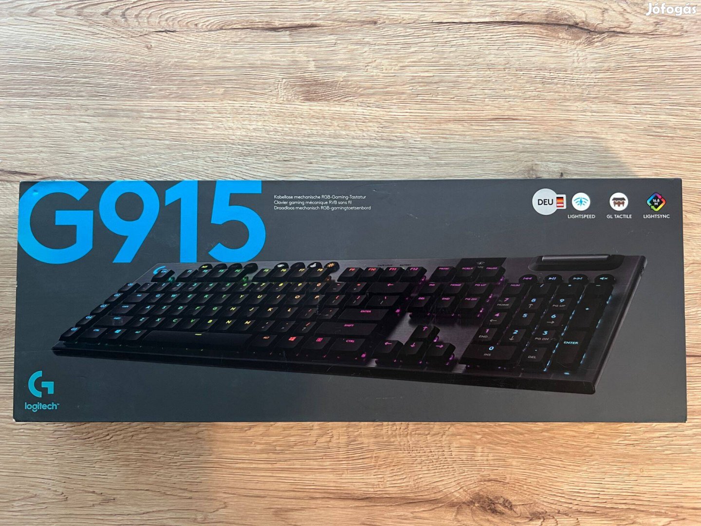 Logitech G915 billentyűzet De (3) (Lightspeed, brown GL tactile)