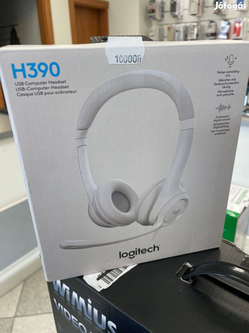 Logitech H390 fejhallgató 12hónap garanciával