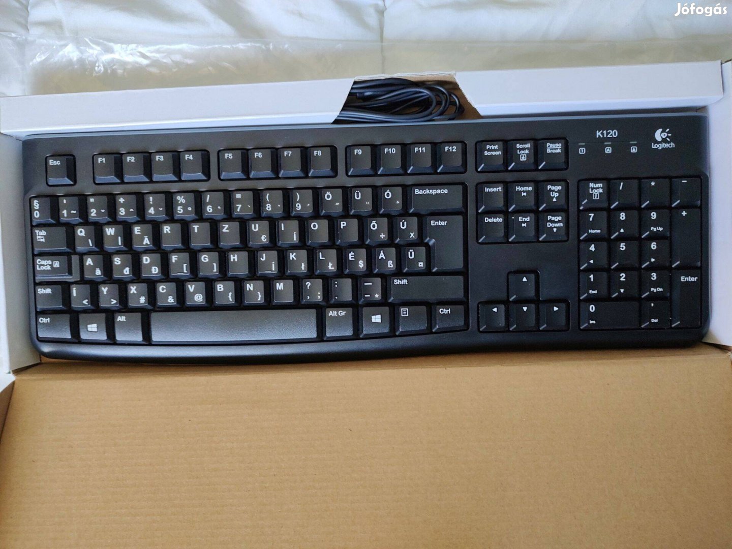 Logitech K120 magyar billentyűzet, újszerű, hibátlan