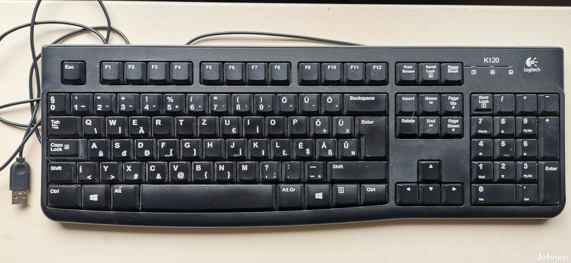 Logitech K120 magyar billentyűzet usb