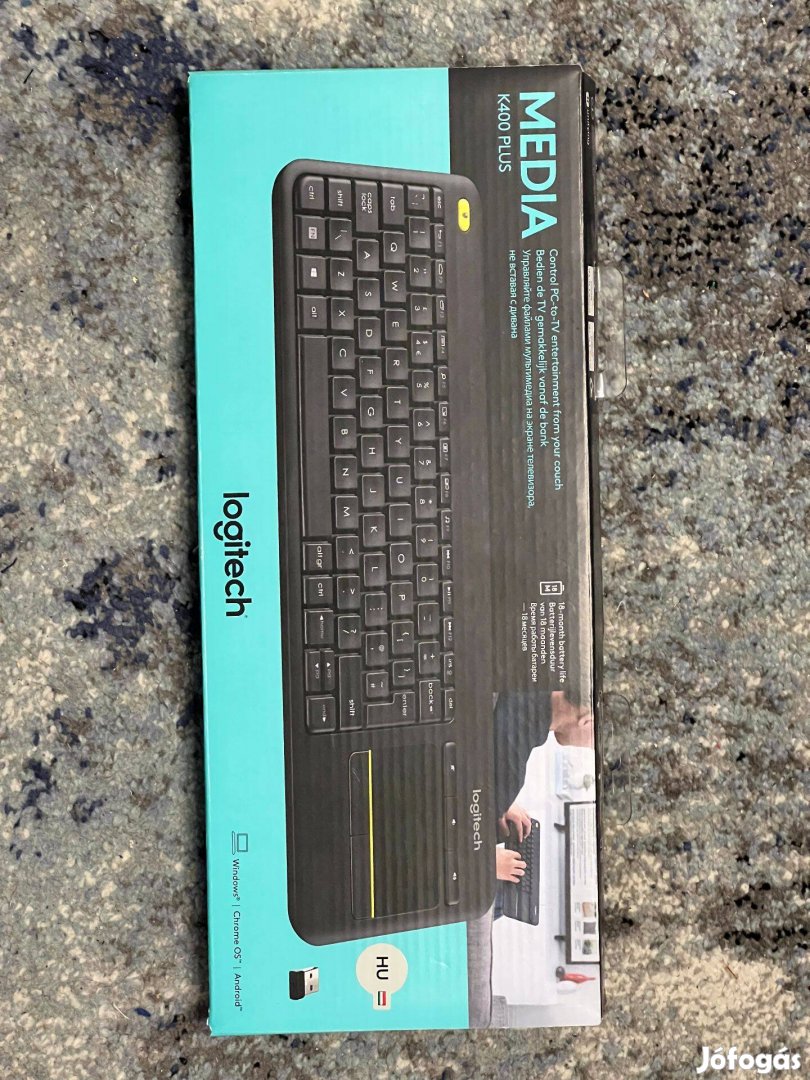 Logitech K400 Plus HU érintőpaddal ellátott billentyűzet (újszerű)