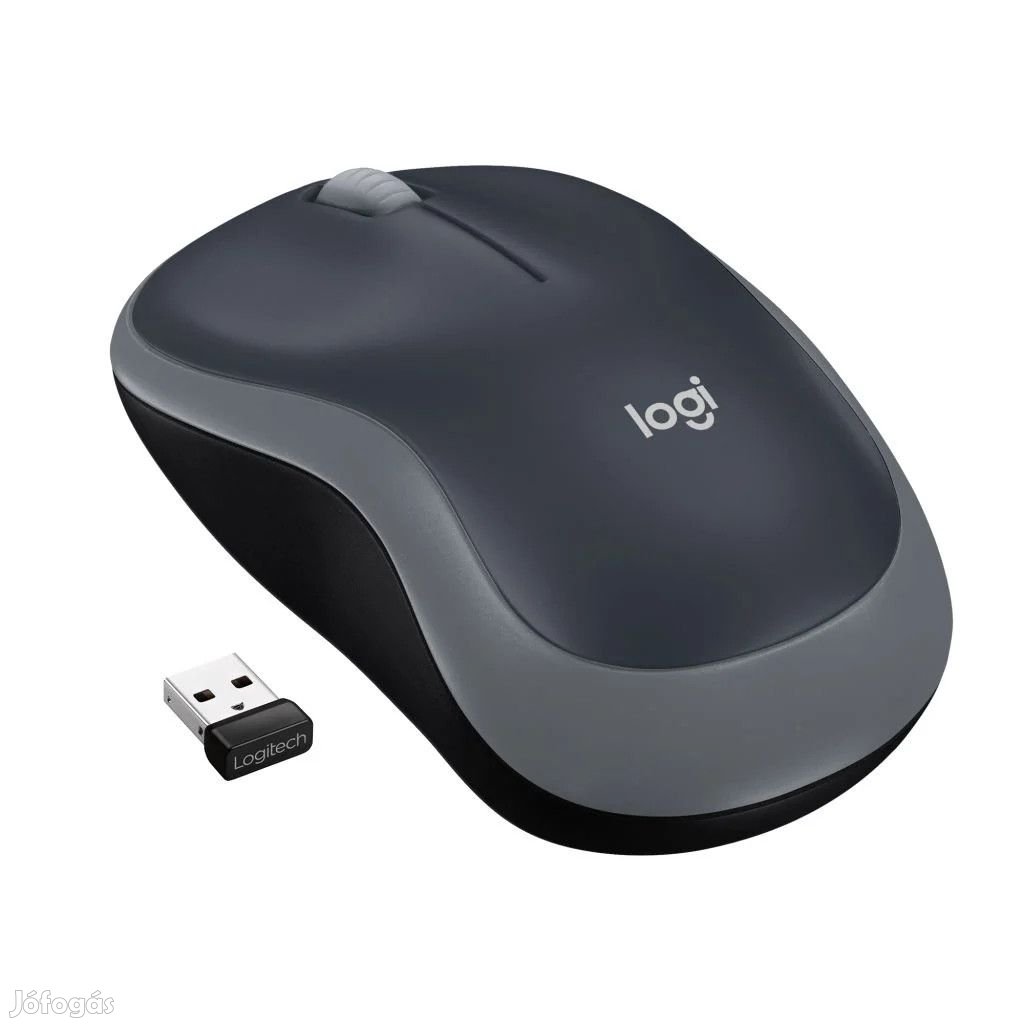 Logitech M185 vezeték nélküli optikai USB egér szürke (910-002238 / 9