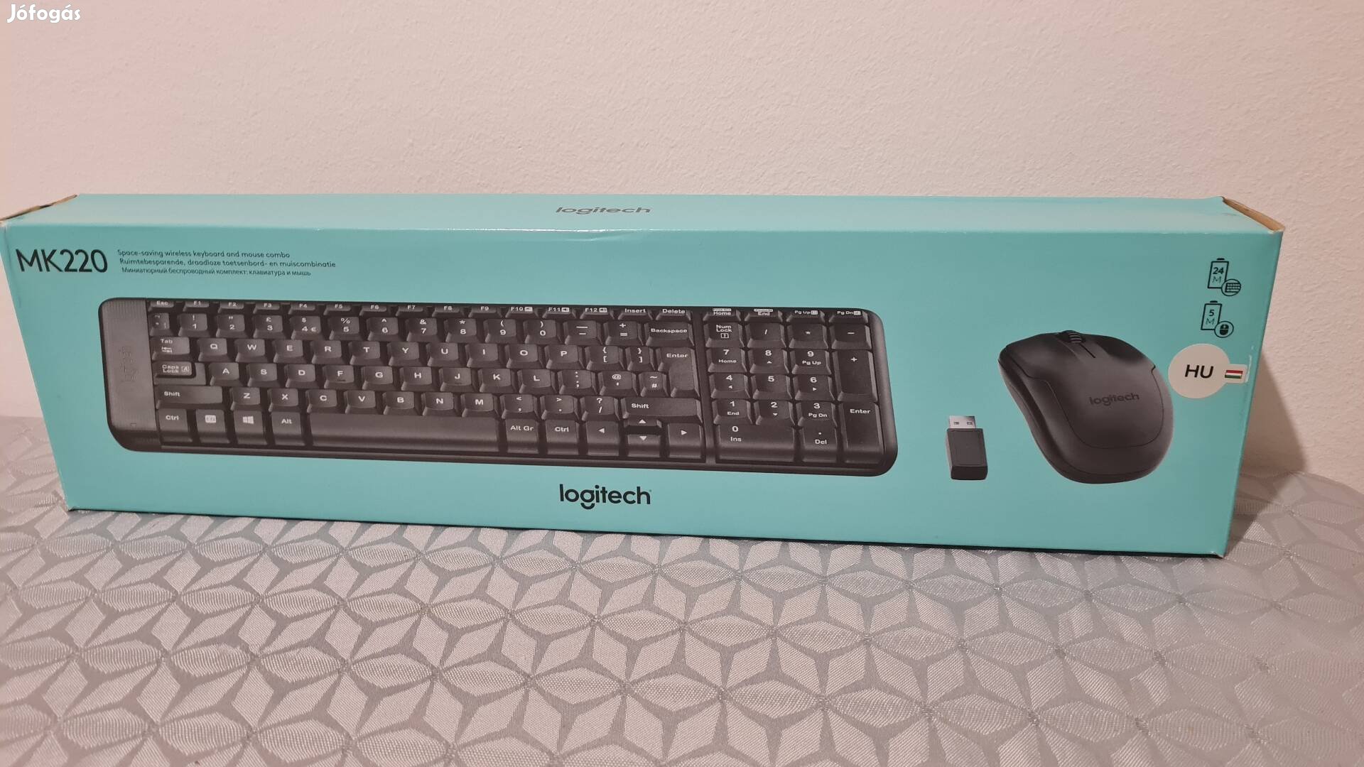 Logitech MK220 új vezeték nélküli billentyűzet és egér (magyar)