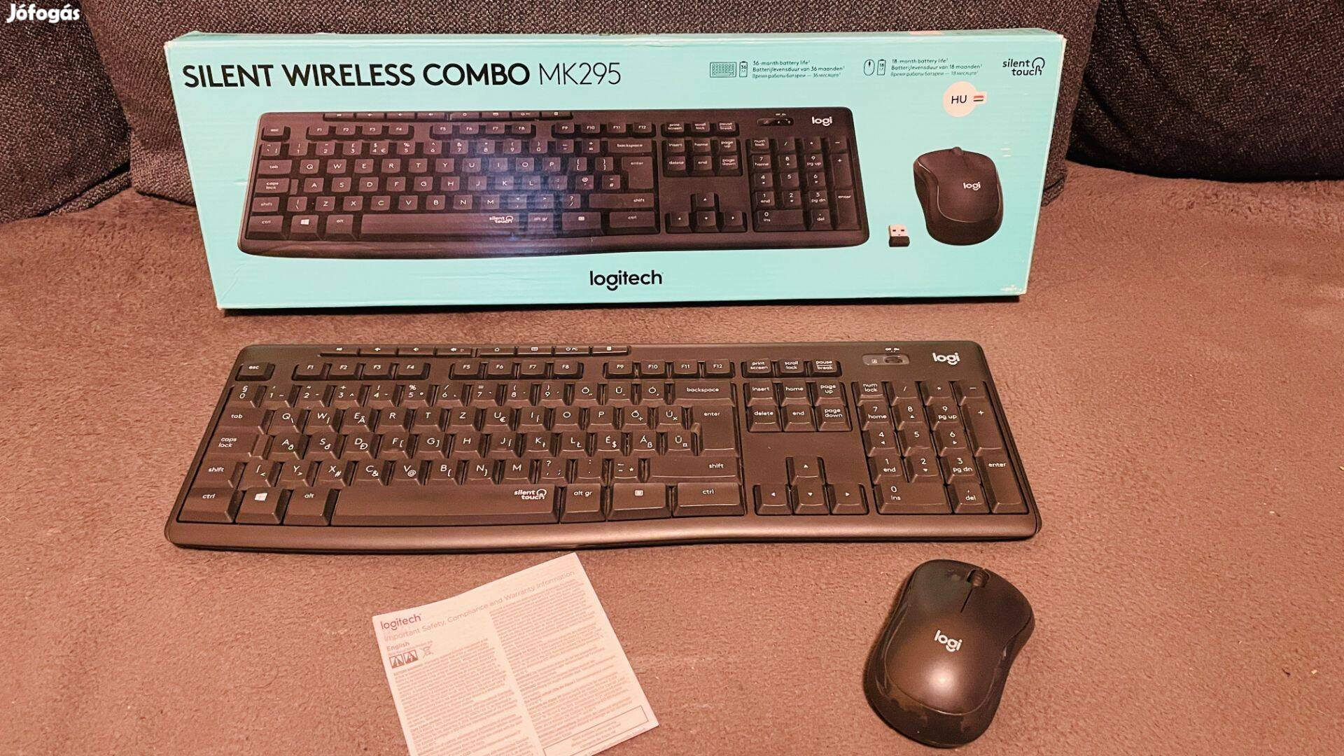 Logitech MK295 HU Silent magyar vezeték nélküli billentyűzet egér