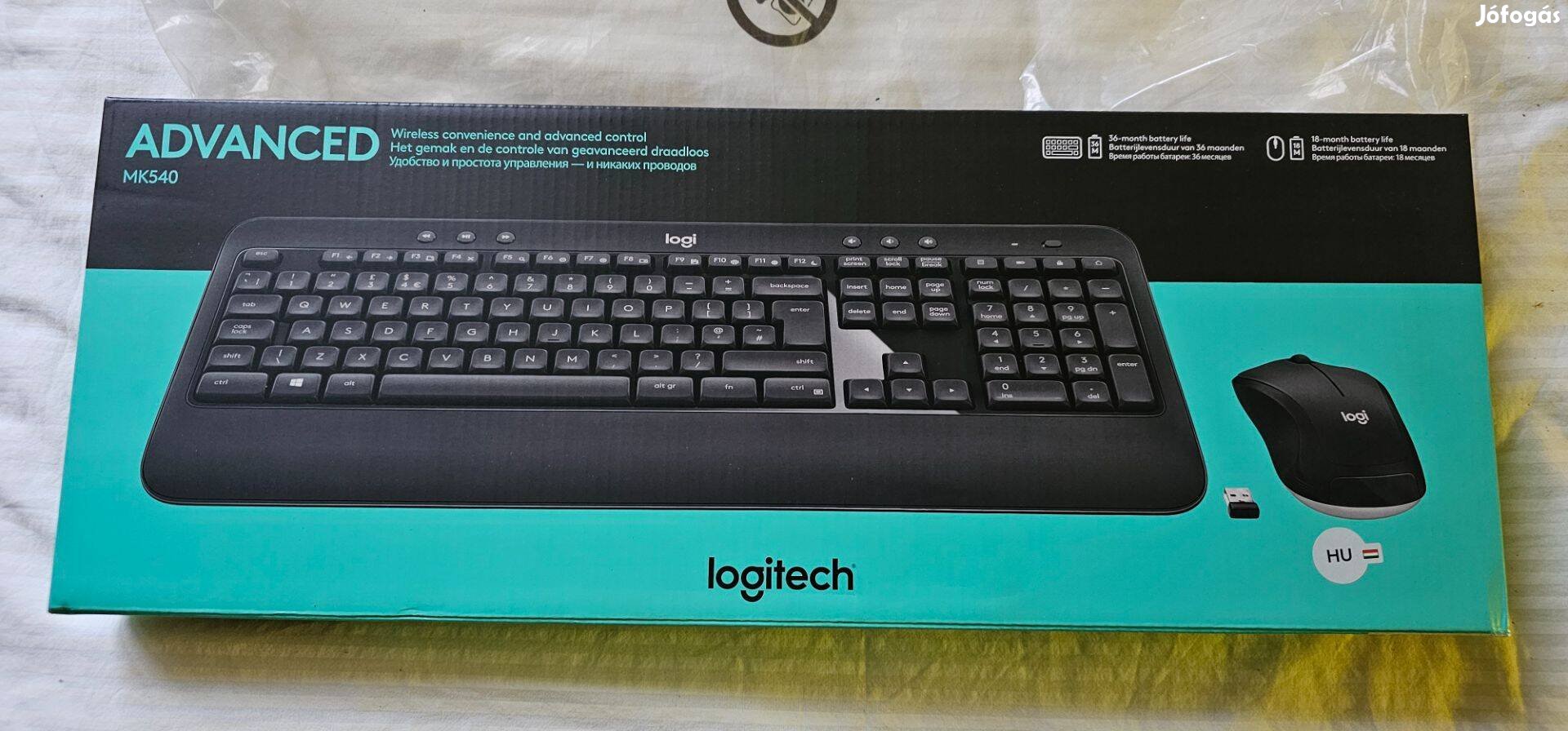 Logitech MK540 Advanced vezetéknélküli billentyűzet + egér