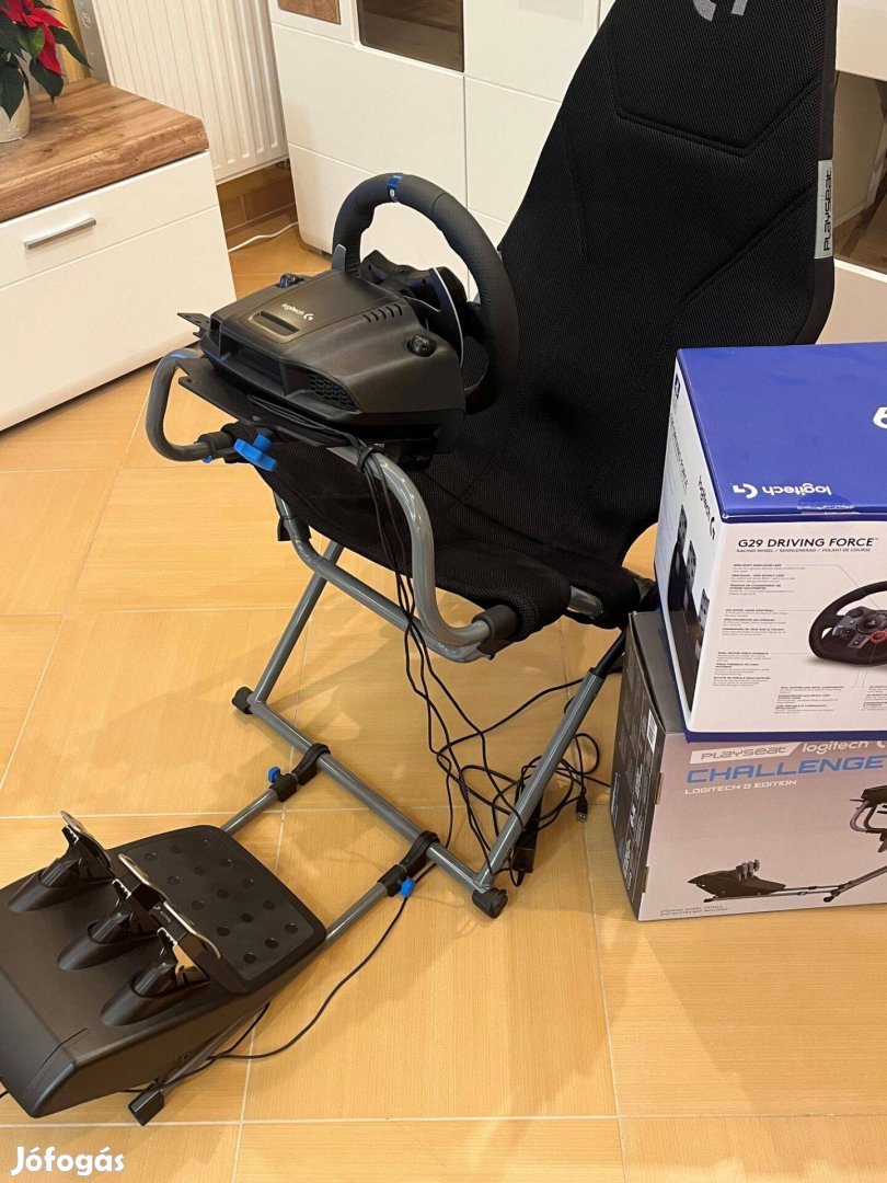 Logitech Playseat Challenge X szimulátor ülés + Kormány