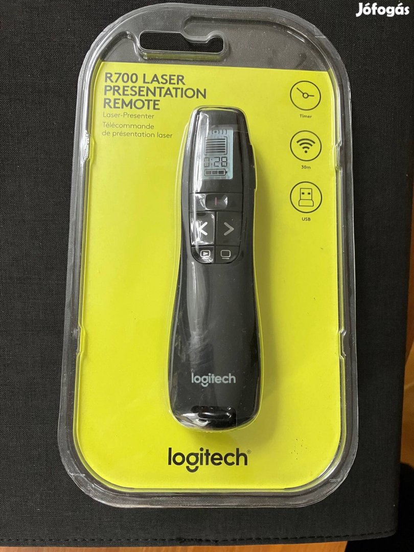 Logitech R700 WiFi-s lézer prezenter, pointer Új! Bontatlan Csomagolás