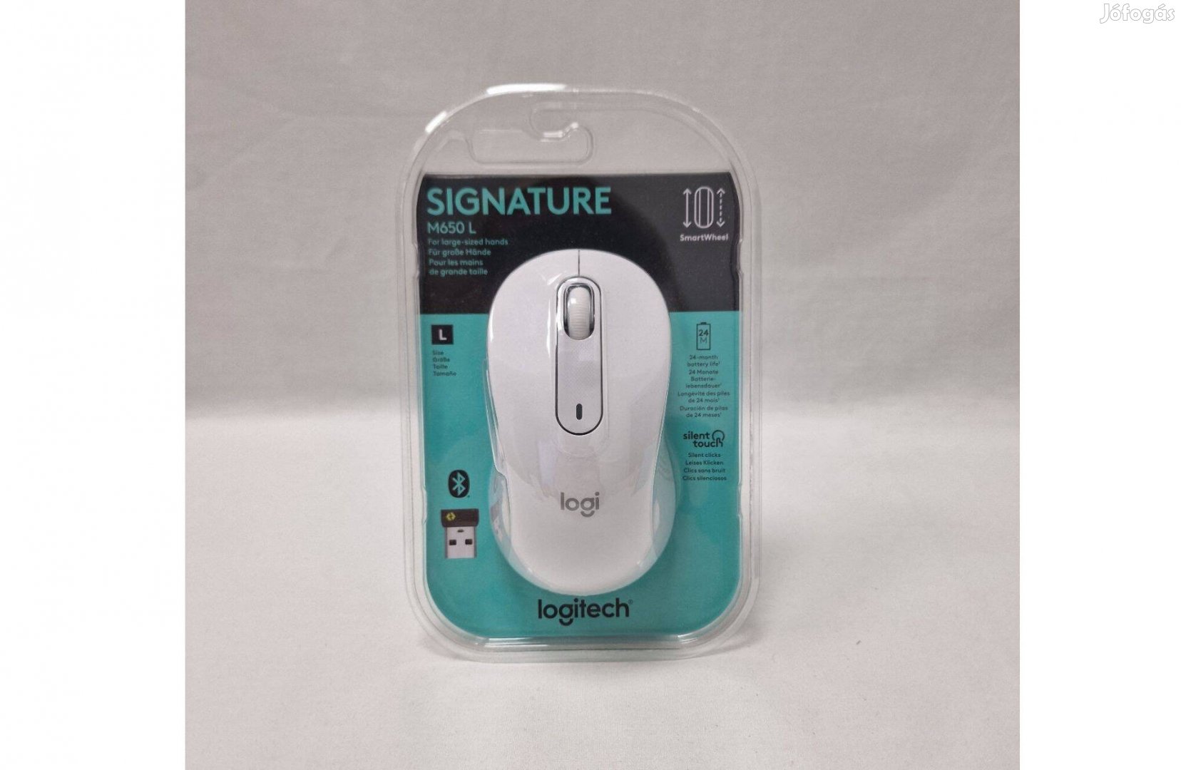 Logitech Signature M650 L nagy vezeték nélküli egér, új, 1 év garancia