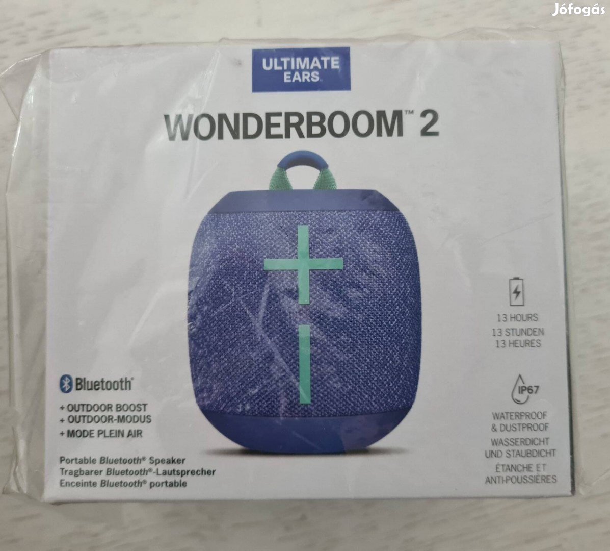 Logitech Ultimate Ears Wonderboom 2 bluetooth hangszóró bontatlan!