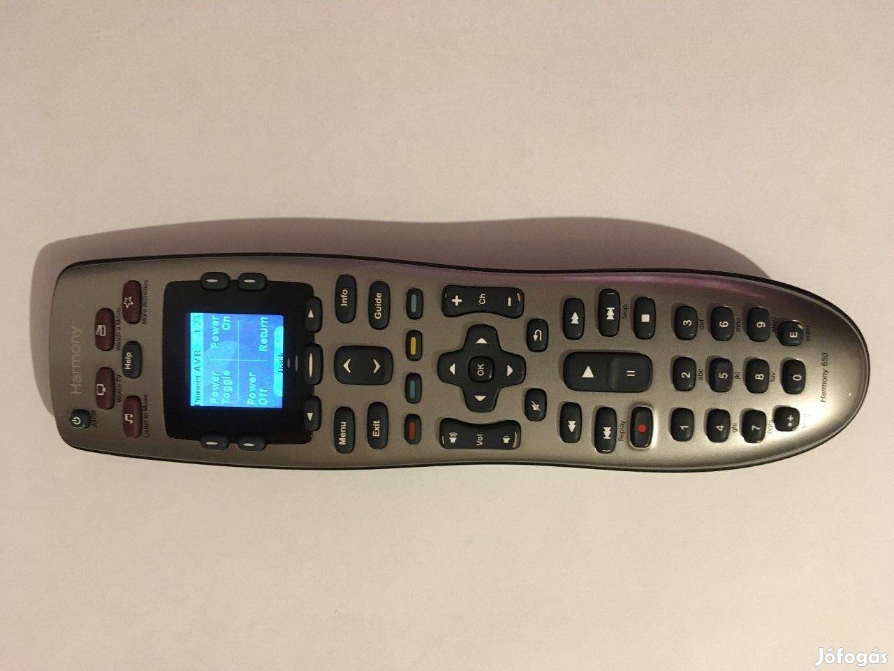 Logitech Univerzális tanítható Harmony 650 távirányító távkapcsoló táv